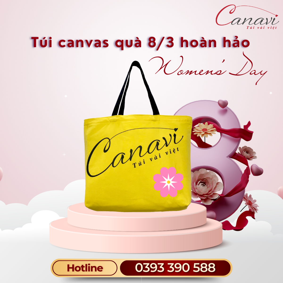 Lời khuyên lựa chọn quà tặng 8/3 cùng với túi canvas