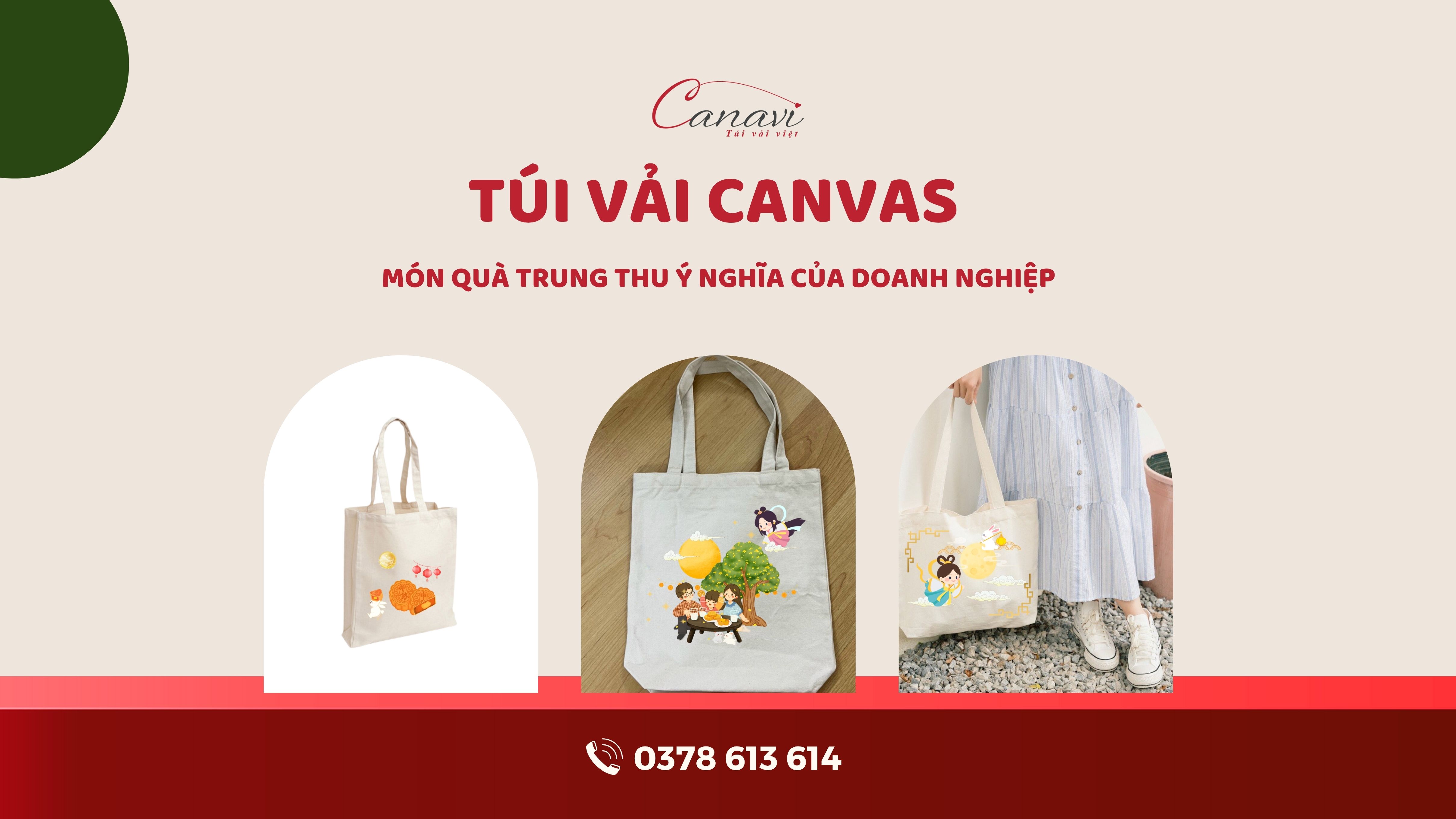 Túi vải Canvas - Món quà Trung Thu ý nghĩa của doanh nghiệp