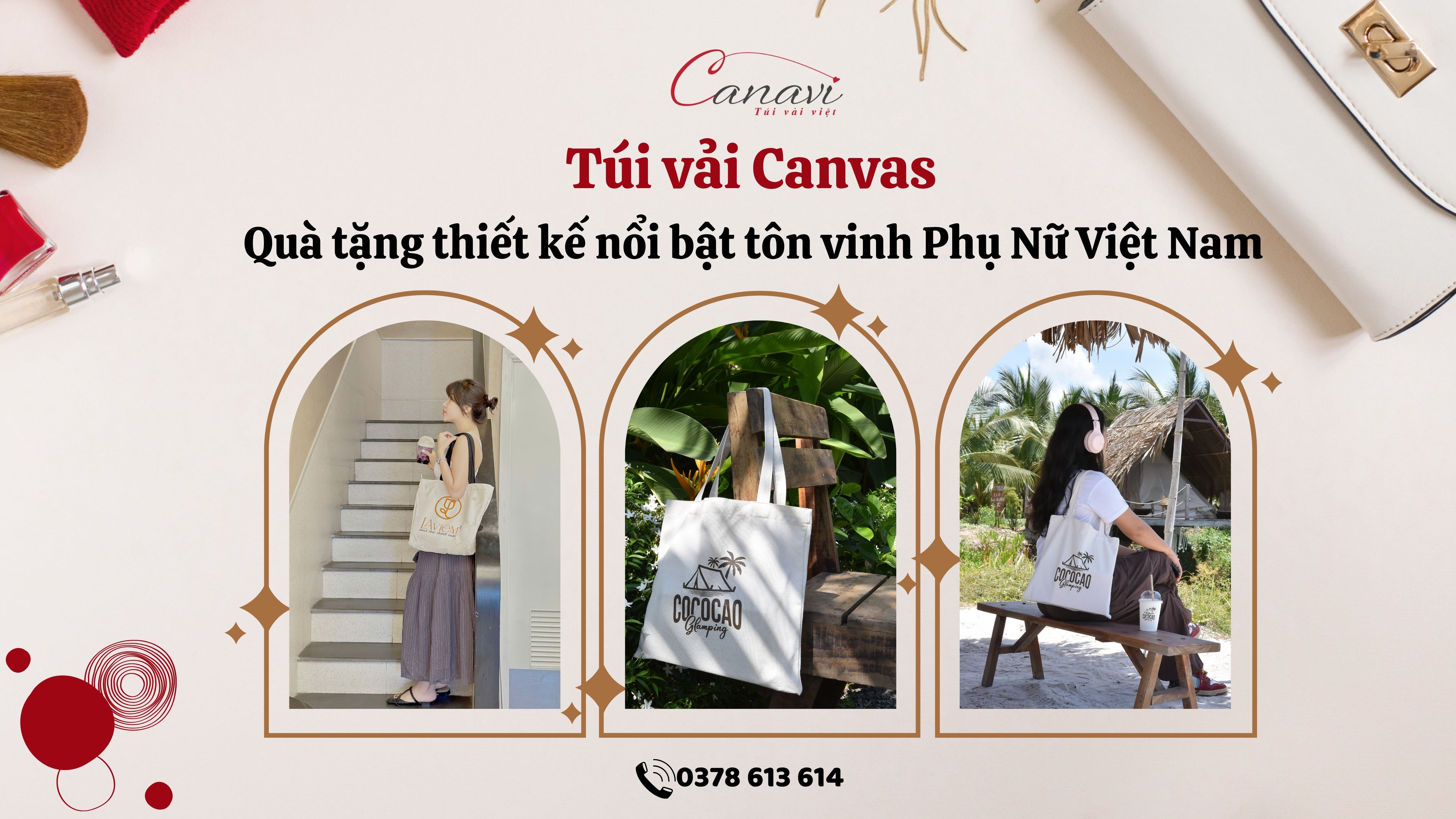Túi vải Canvas - Quà tặng 20/10 Ý Nghĩa Cho Phái Đẹp