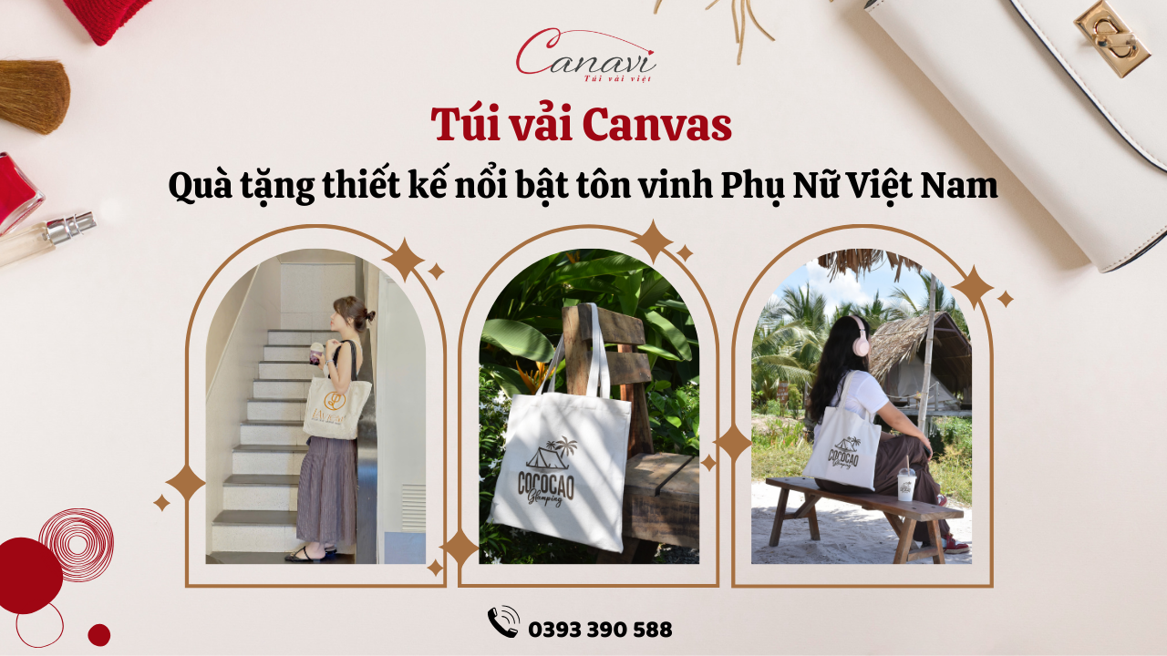Túi vải Canvas - Quà tặng 20/10 Ý Nghĩa Cho Phái Đẹp