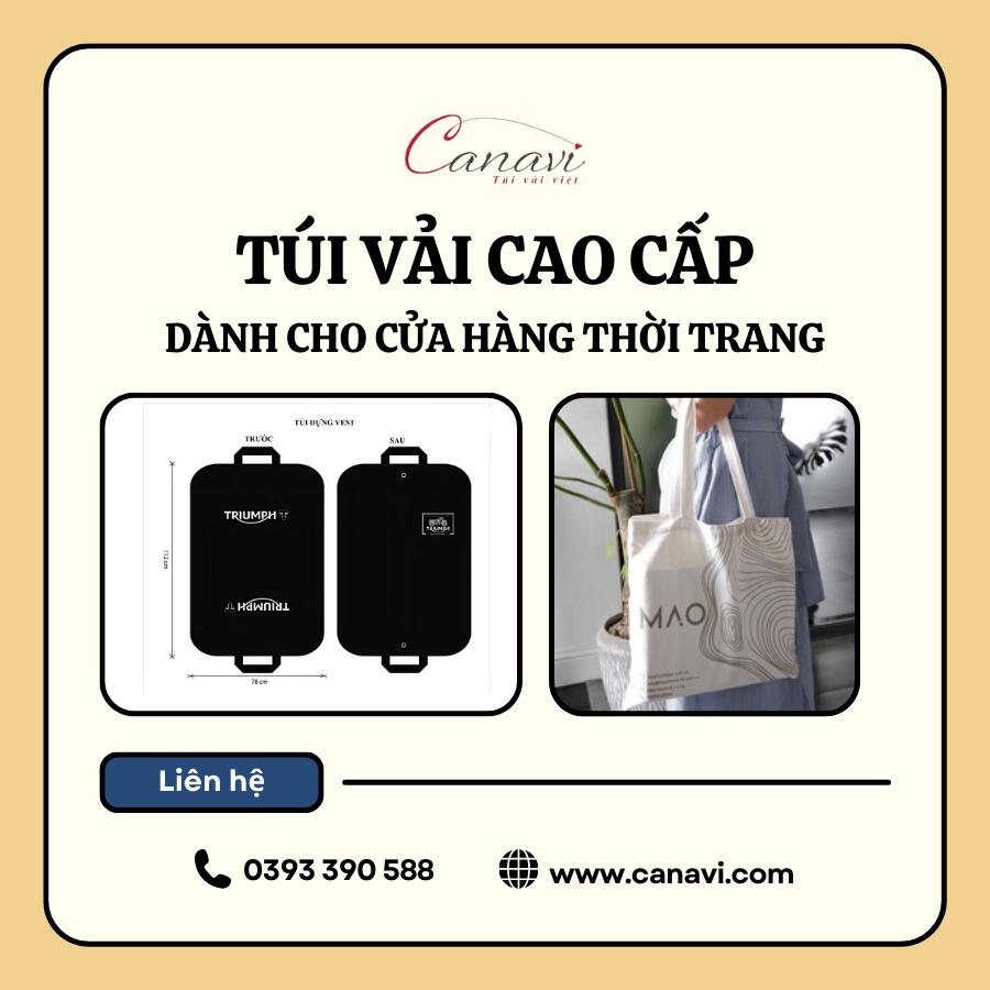 Ứng Dụng Của Túi Vải Trong Ngành Thời Trang