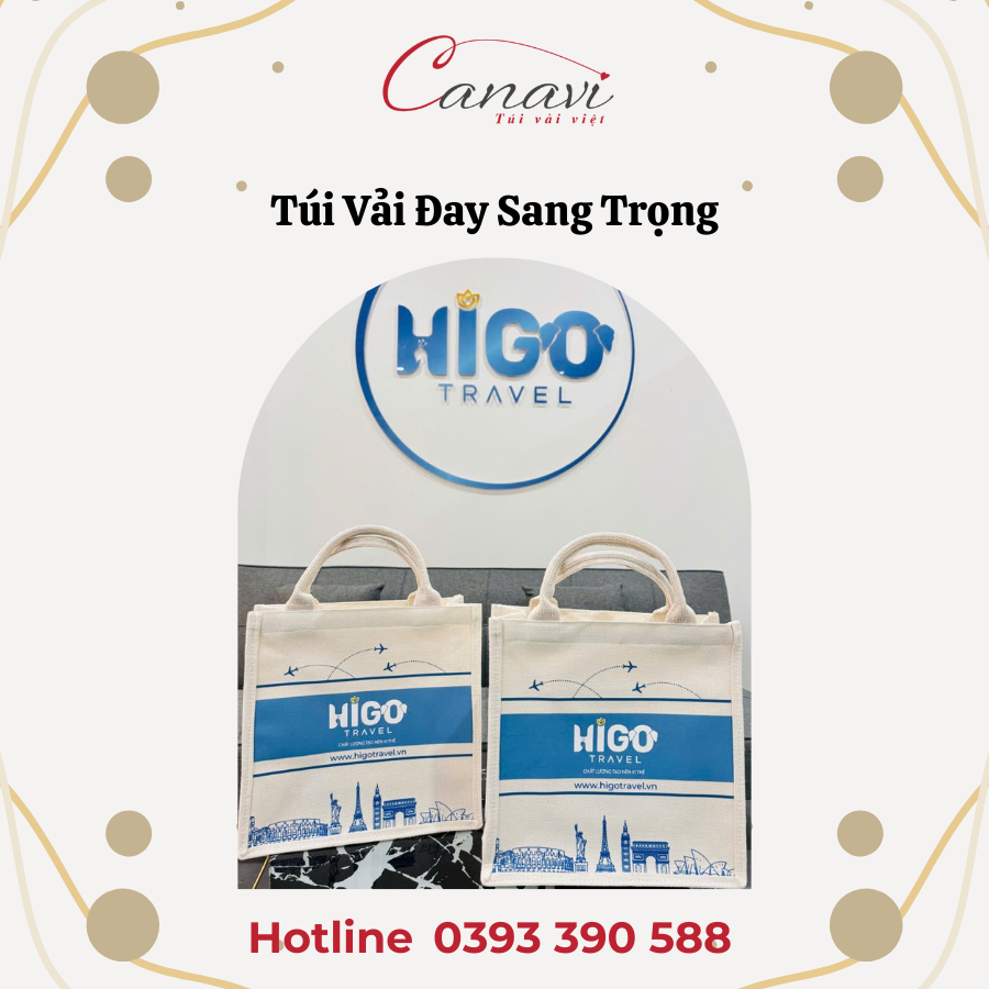 Túi vải Đay in ấn theo yêu cầu - quà tặng ngày doanh nhân