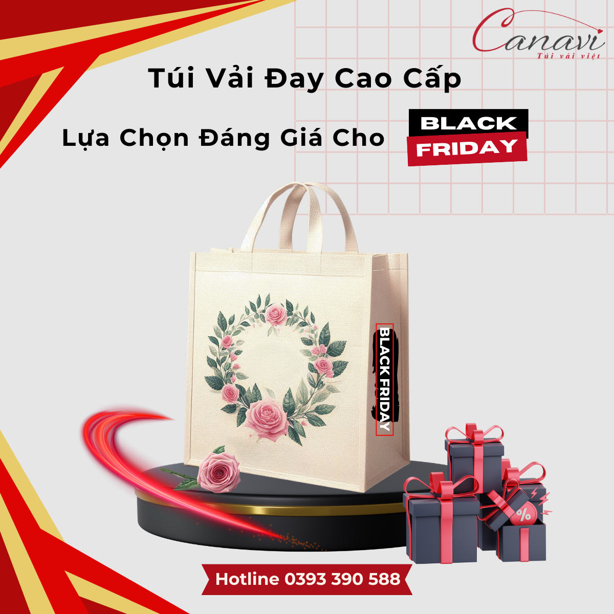 Túi Vải Đay Cao Cấp - Mẫu Túi Vải Phù Hợp Cho Black Friday