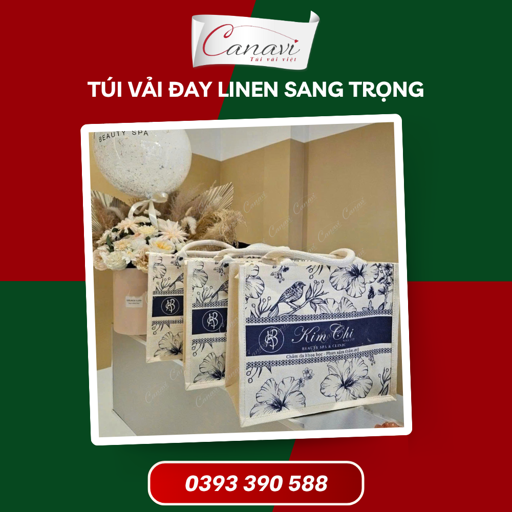 Túi Vải Đay Linen Mộc Mạc, Sang Trọng