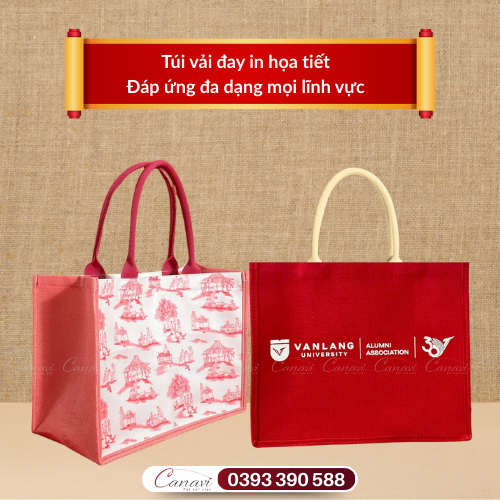Tiêu chí chọn túi vải đay phù hợp cho giỏ quà Tết doanh nghiệp