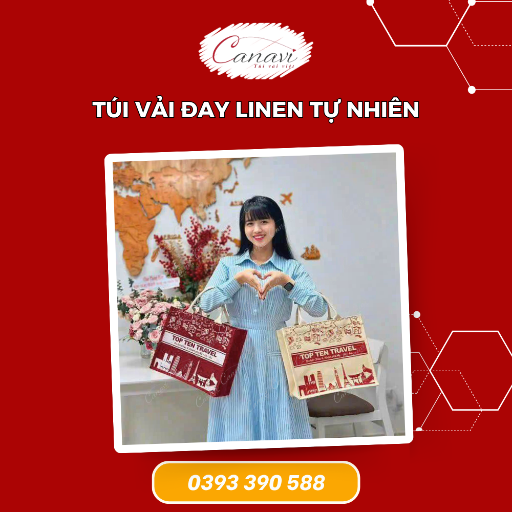 Túi vải đay linen tự nhiên