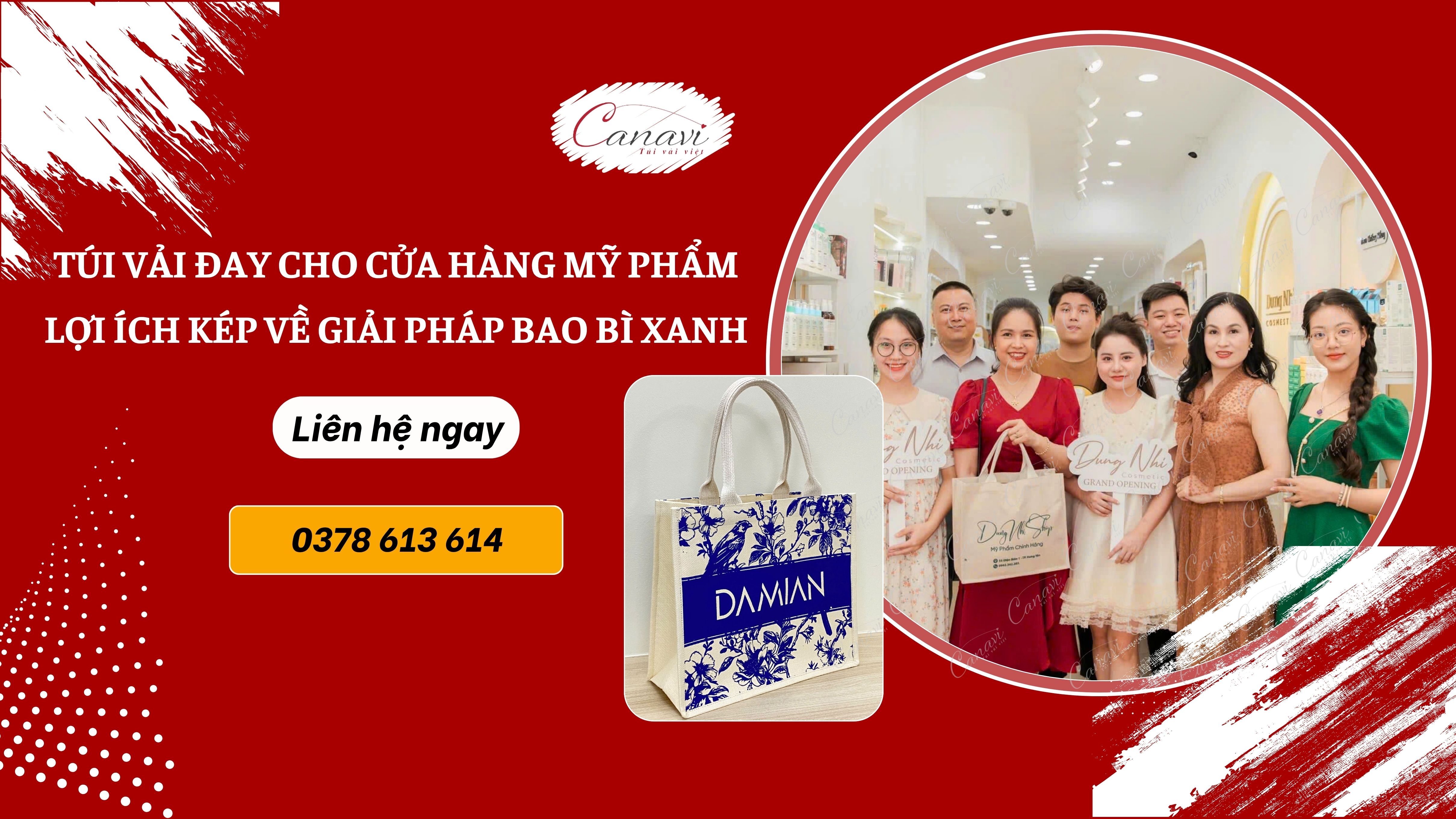 Túi vải đay: Lợi ích kép cho cửa hàng mỹ phẩm về giải pháp bao bì xanh