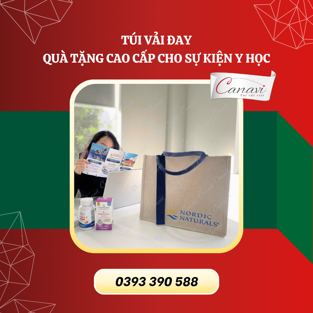 Vì sao túi vải canvas là lựa chọn hàng đầu cho quà tặng sự kiện Y học?