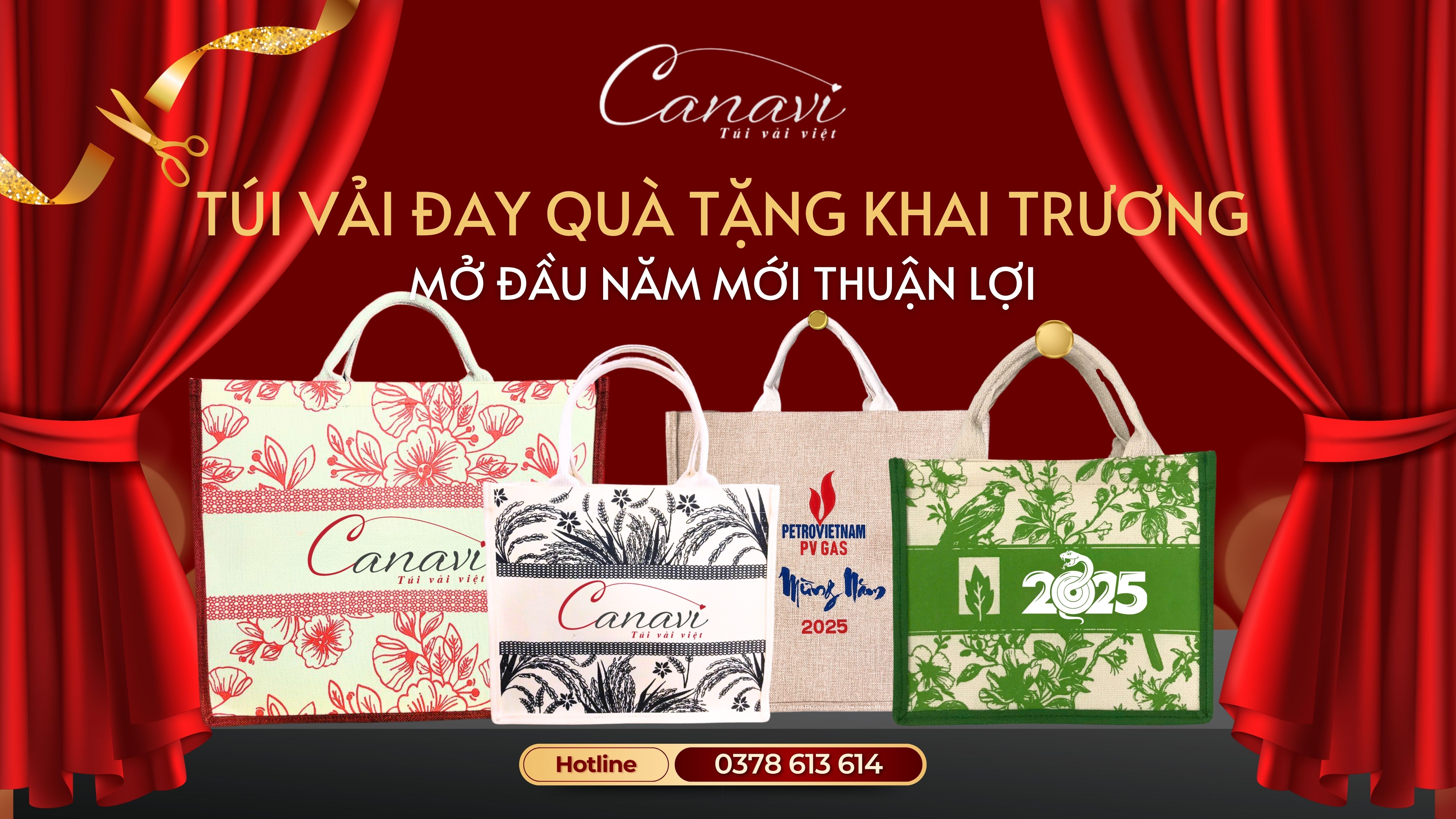 Túi vải đay quà tặng khai trương – Bí quyết mở đầu năm mới thuận lợi