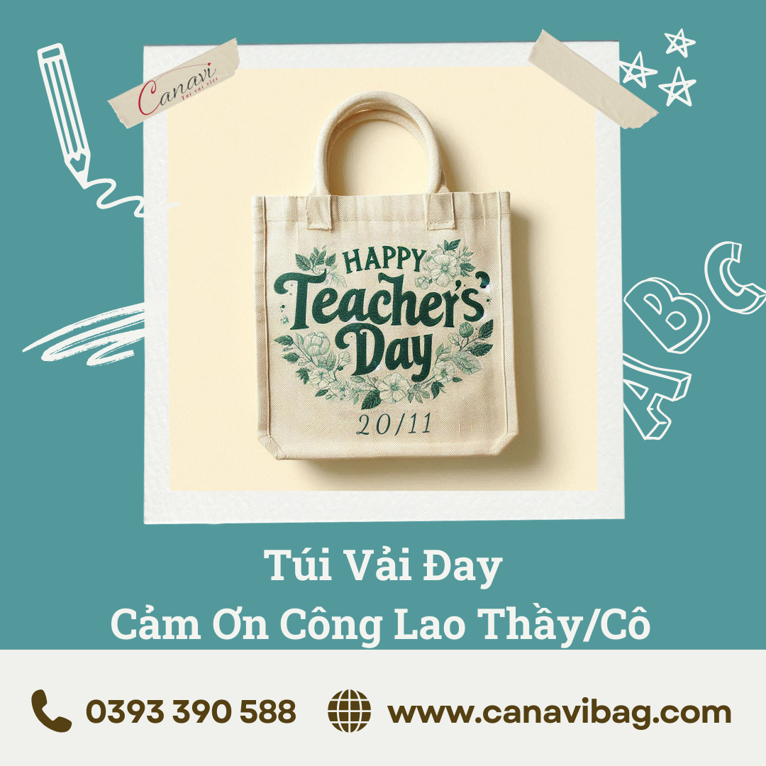 Túi Vải Đay - Lựa Chọn Hoàn Hảo Dành Cho Thầy/Cô Giáo