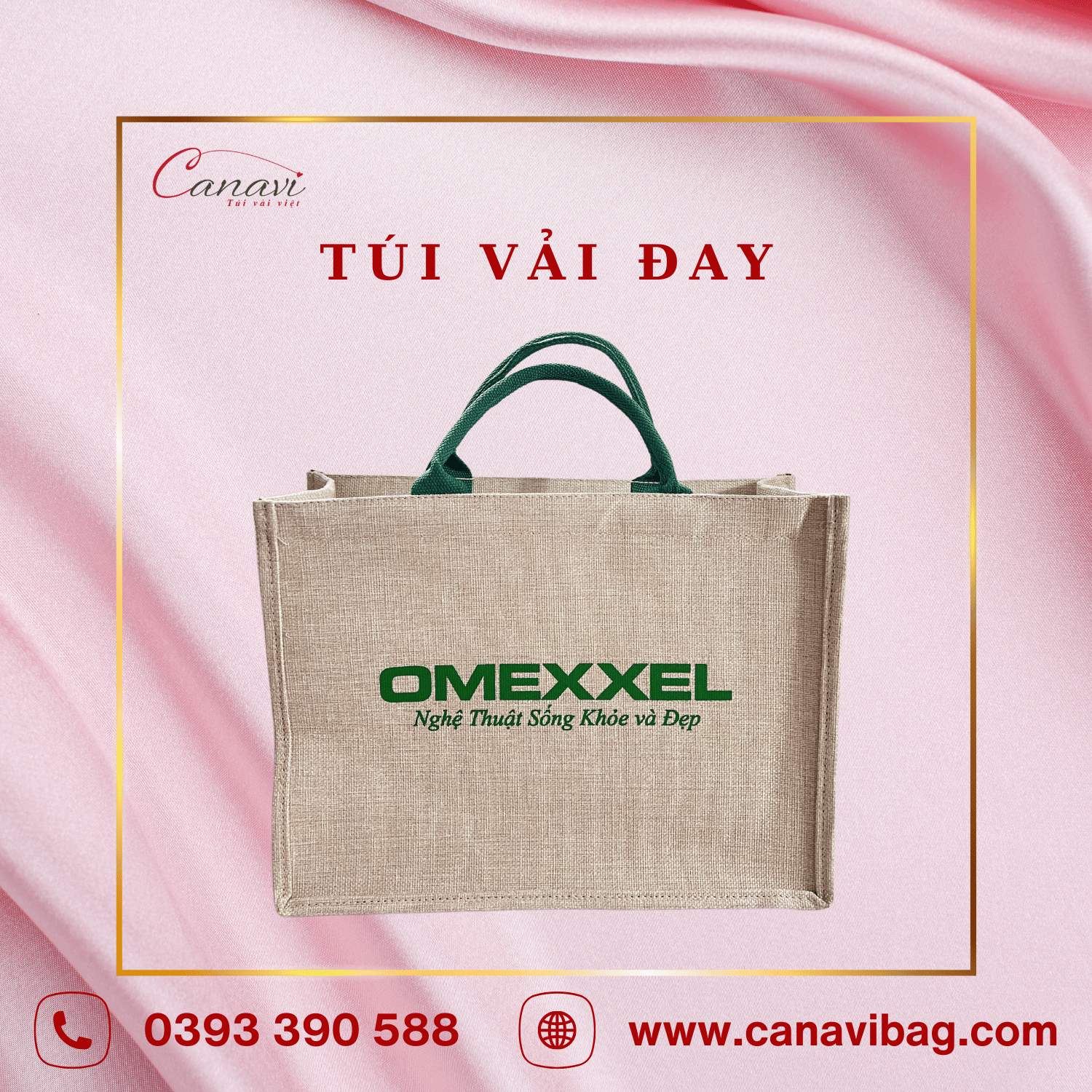 Túi Vải Đay TVĐ10 - Quà Tặng Khách Hàng Cao Cấp