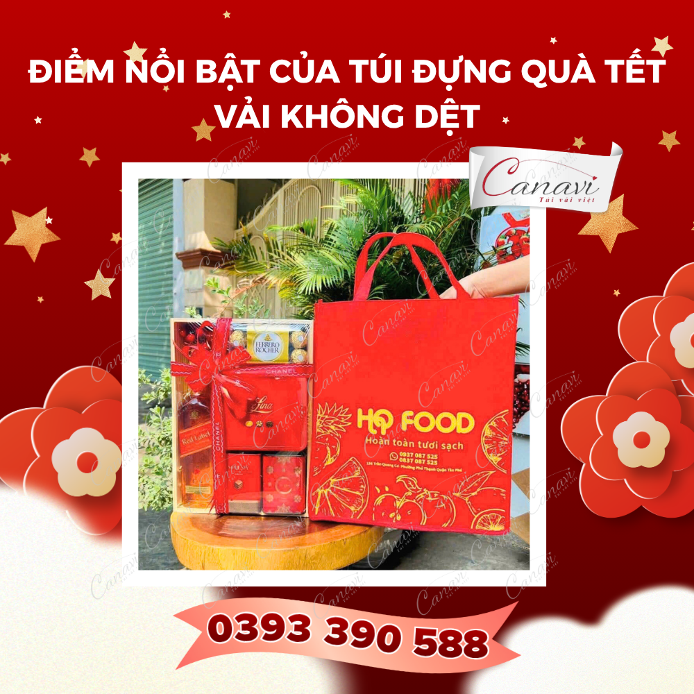 Điểm nổi bật của túi đựng quà Tết vải không dệt