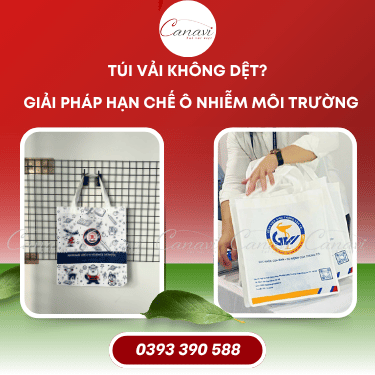 Túi vải không dệt: Giải pháp thay thế túi nilon và hạn chế ô nhiễm môi trường