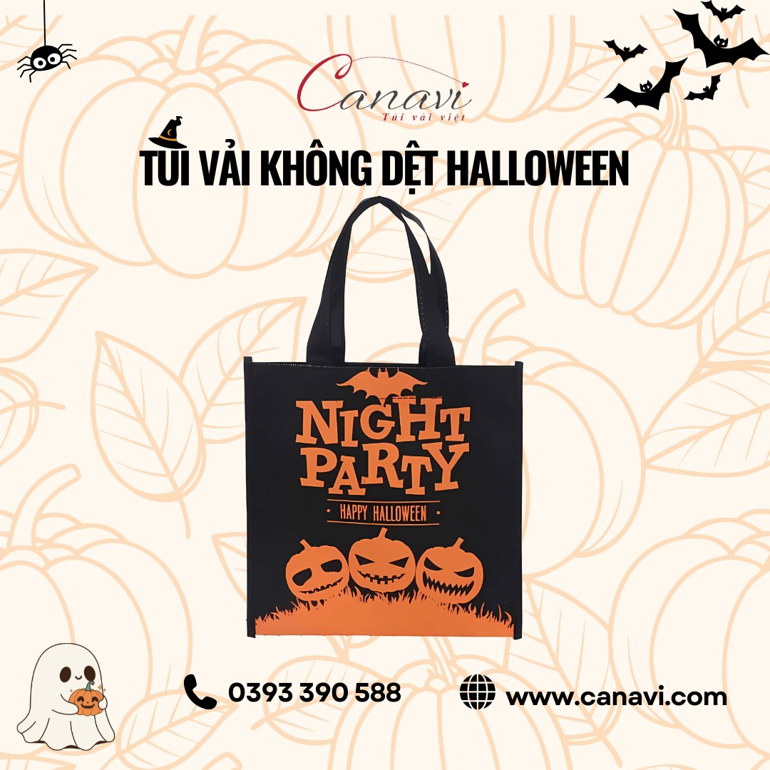 Túi vải không dệt Halloween - Sự lựa chọn bền vững cho quà tặng số lượng lớn