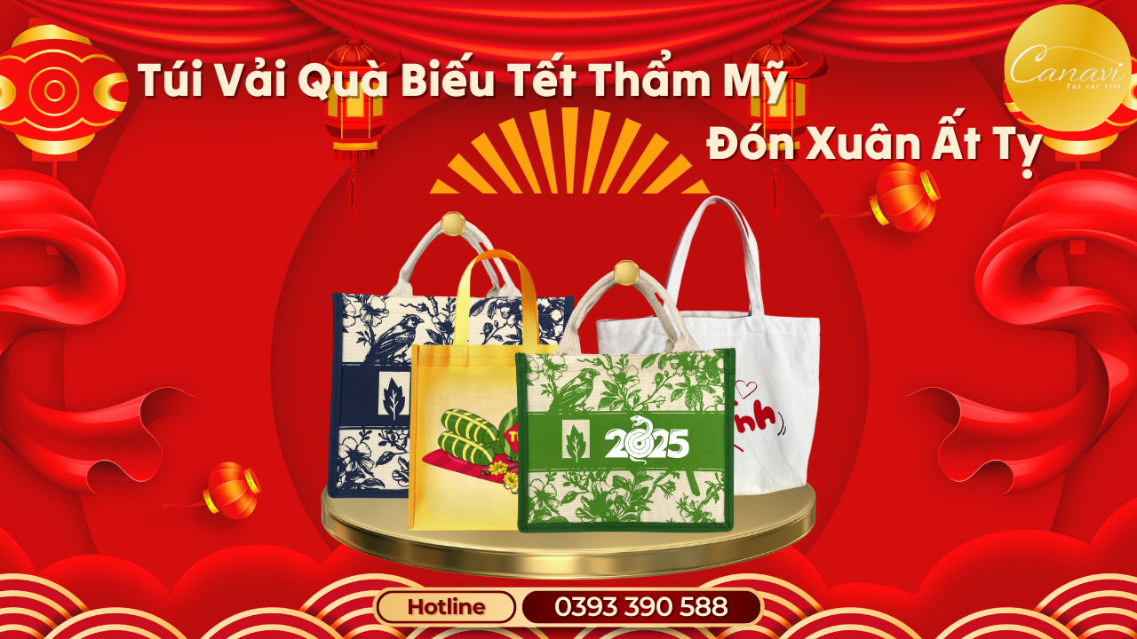 Quà Biếu Tết Doanh Nghiệp 2025 - Khi Túi Vải Thay Đổi Cách Tặng Quà