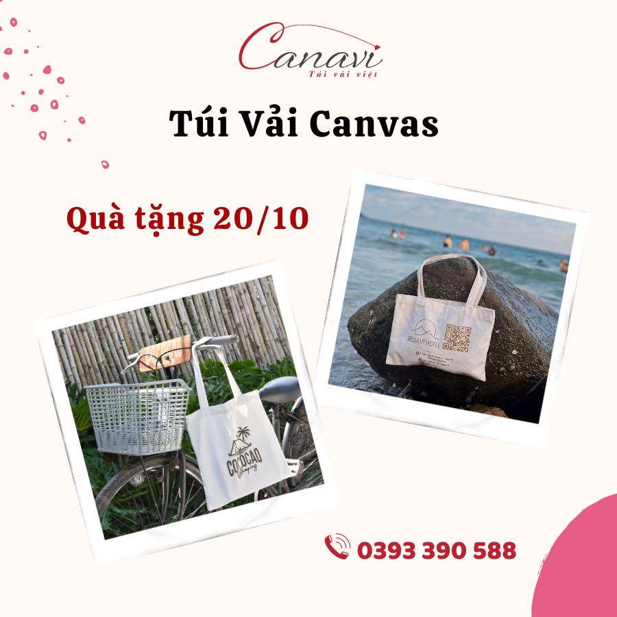 Công dụng của túi vải Canvas - quà tặng 20/10