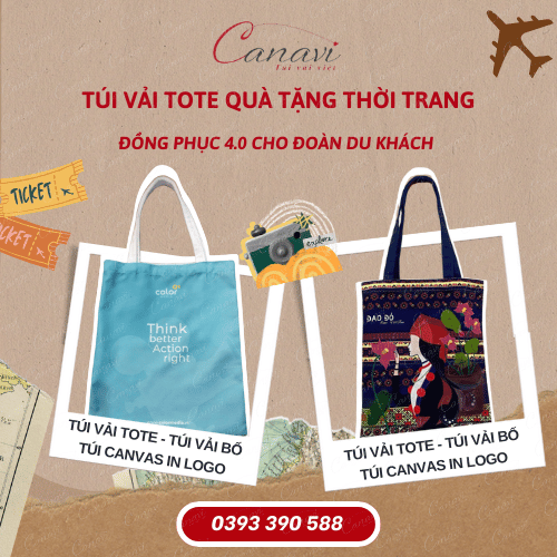 Túi vải tote - Quà tặng phổ biến nhất