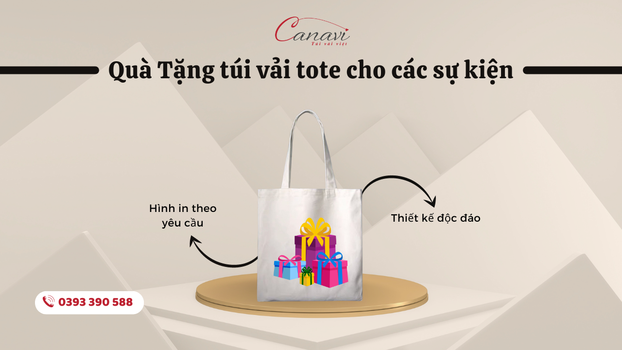 Ý Tưởng Quà Tặng Túi Vải Tote Cho Các Sự Kiện Của Công Ty