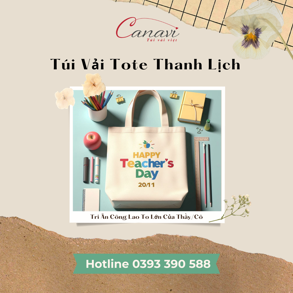 Túi Vải Tote - Sự Đơn Giản Nhưng Thanh Lịch