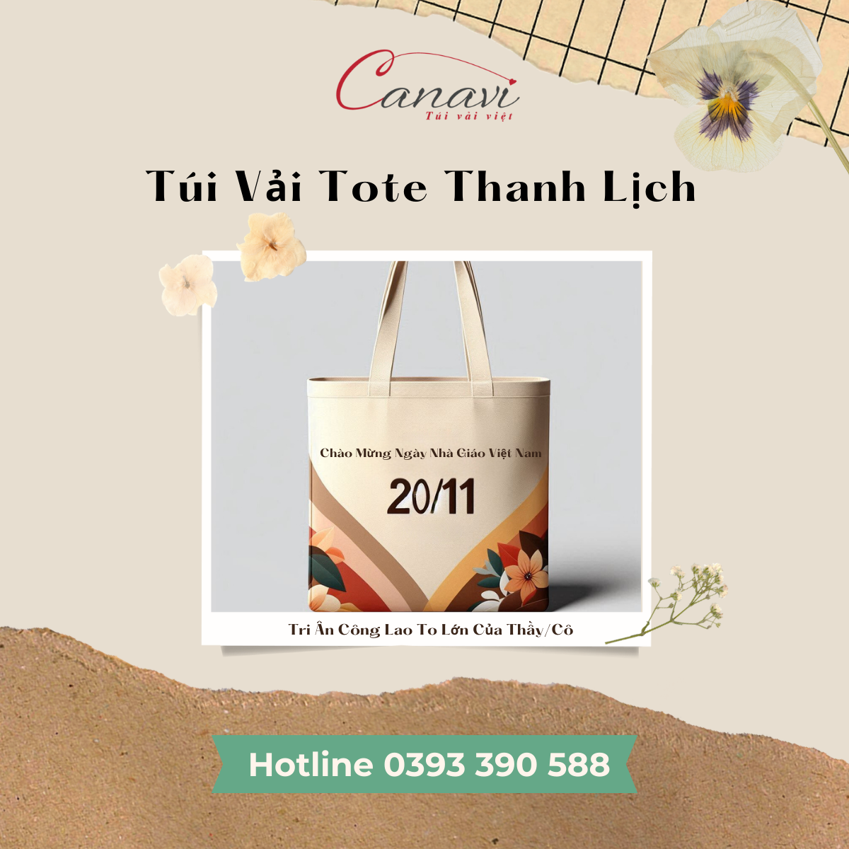 Túi Vải Tote - Sự Đơn Giản Nhưng Thanh Lịch