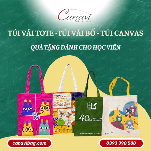 Túi vải tote - Túi vai bố - Túi canvas in logo