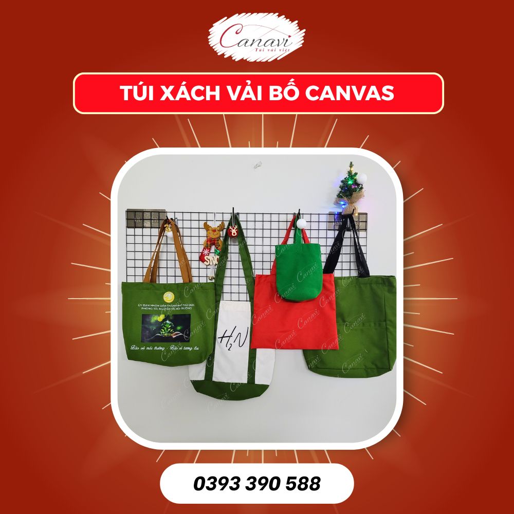 Túi tote vải bố: quà tặng cao cấp dịp Giáng Sinh