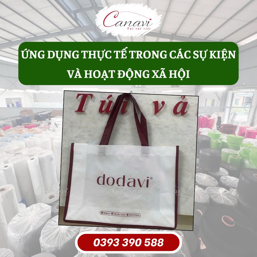 Ứng dụng thực tế túi vải không dệt trong các sự kiện và hoạt động xã hội
