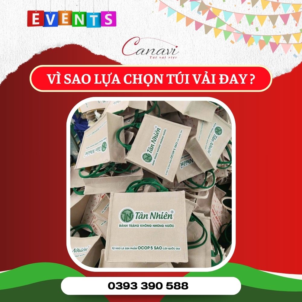 Vì sao lựa chọn túi vải đay làm quà tặng cho khách mời sự kiện?