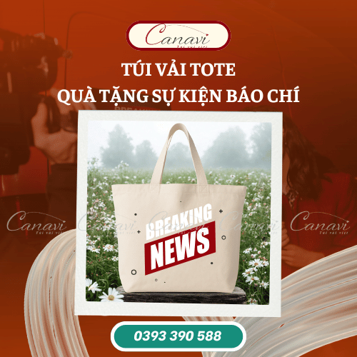 Vì sao túi vải tote lại phù hợp cho Ngày Báo chí Việt Nam?