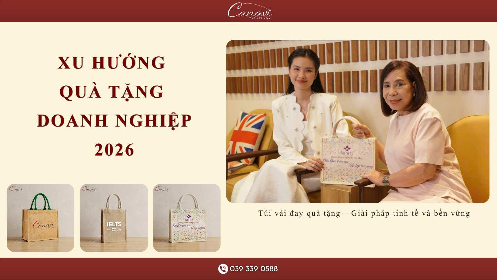 Xu hướng Quà tặng Doanh nghiệp 2026: Tại sao Túi Vải Đay lên ngôi?