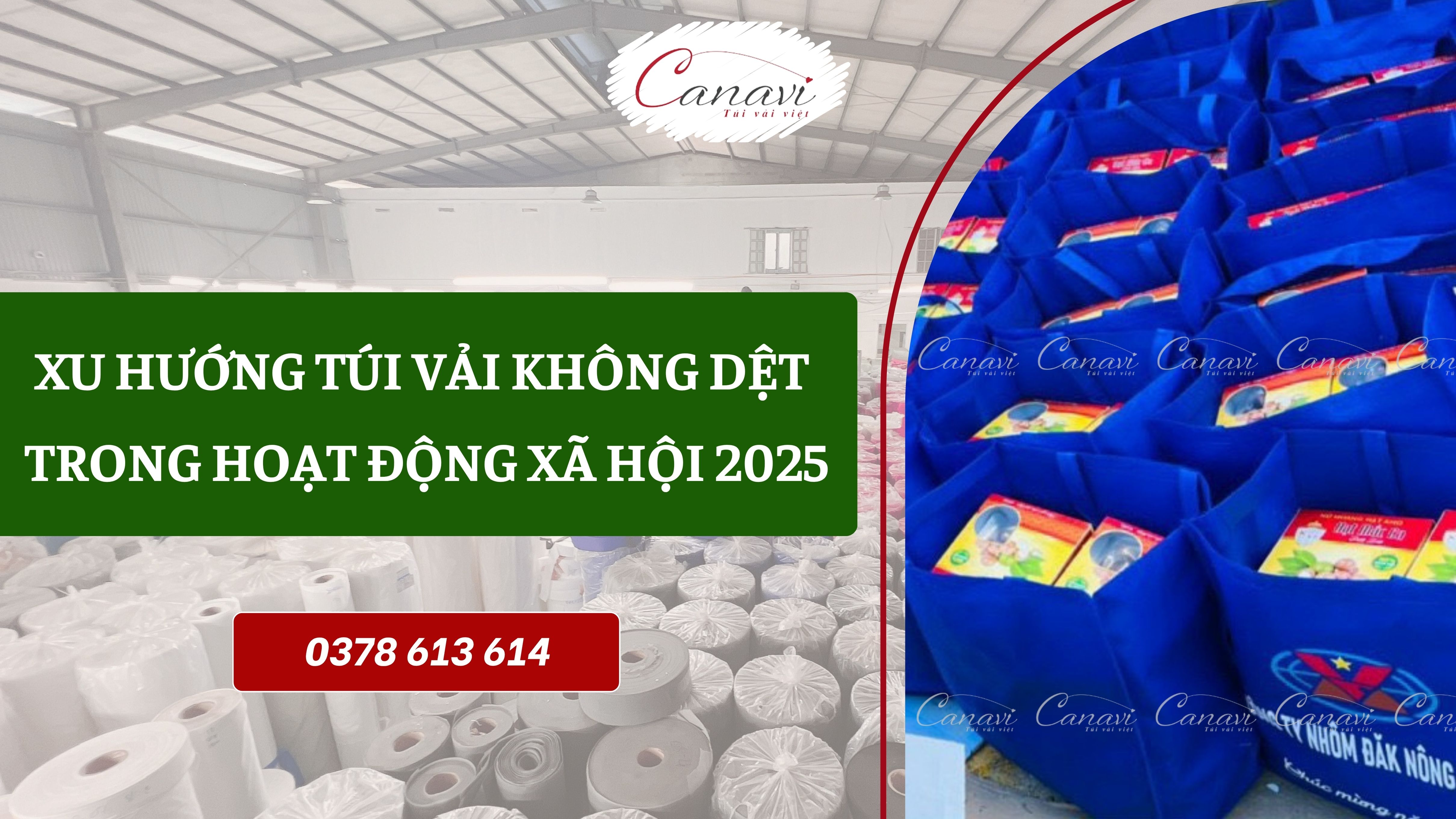 Xu Hướng Sử Dụng Túi Vải Không Dệt Thay Thế Bao Bì Nhựa Trong Hoạt Động Xã Hội 2025