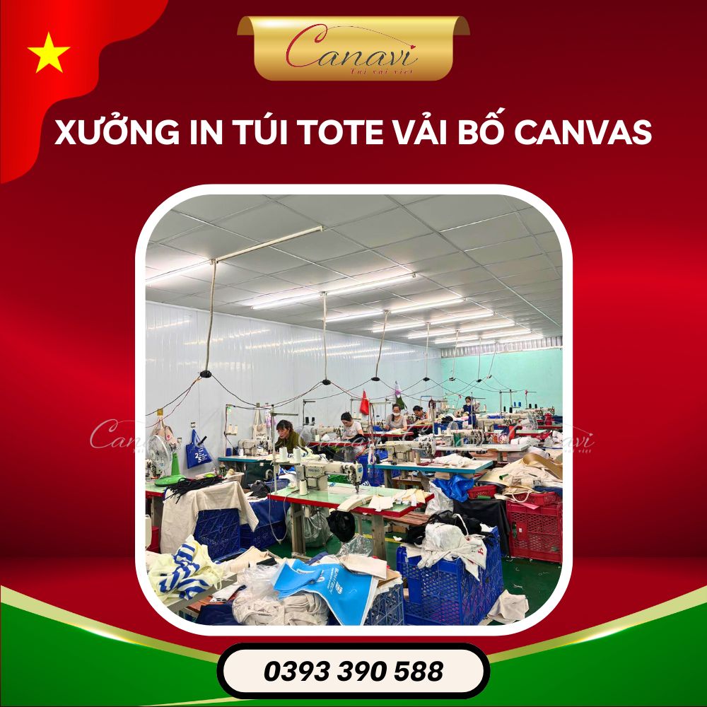 Lưu ý lựa chọn xưởng in túi tote vải bố canvas uy tín