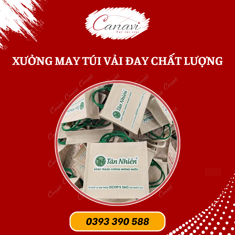 Đối tác sản xuất túi vải đay uy tín, giá rẻ - Túi vải Việt Canavi