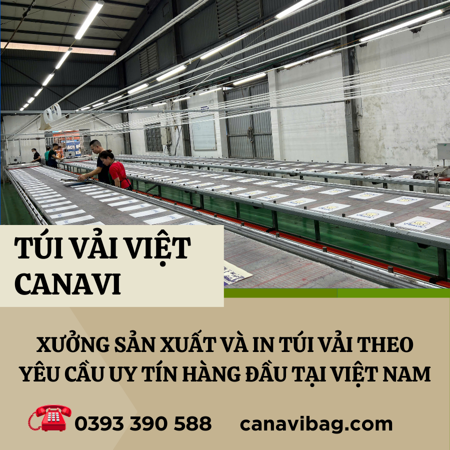 Xưởng in túi vải Canavi